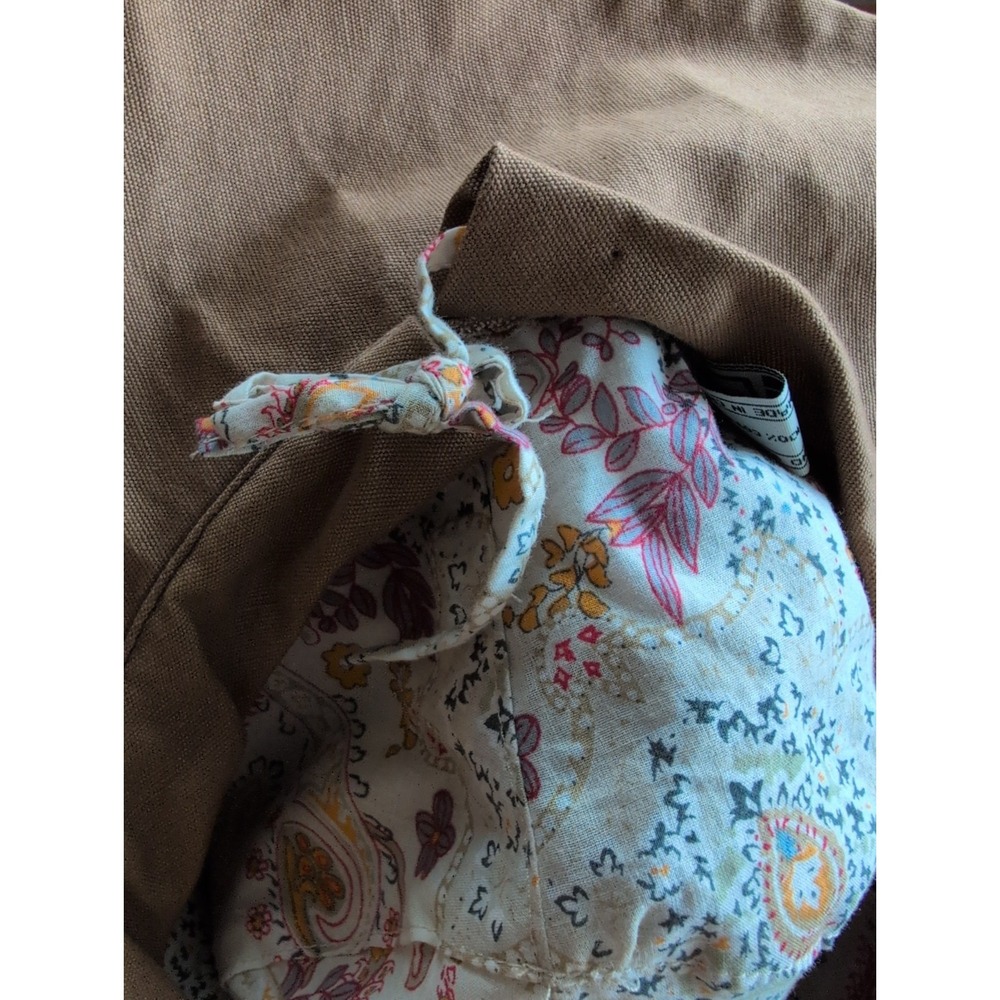 Wallaroo Sonoma Cotton Sun Bucket Hat Lining Tan Hidden Chin Strap Beach Nature - Picture 8 of 10
